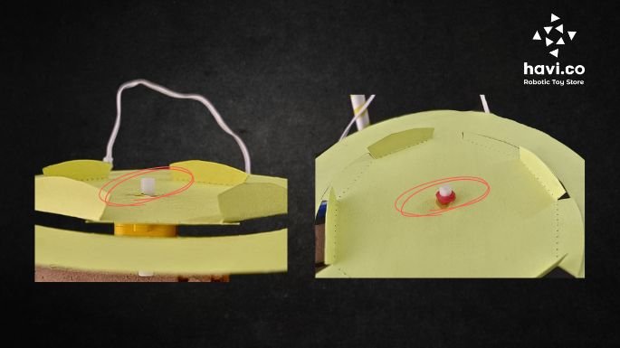 dc motor shaft diy gramophone steps
