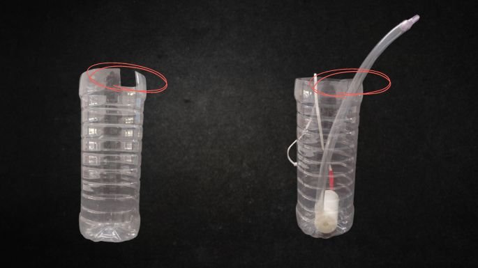 automatic water dispenser making step 2